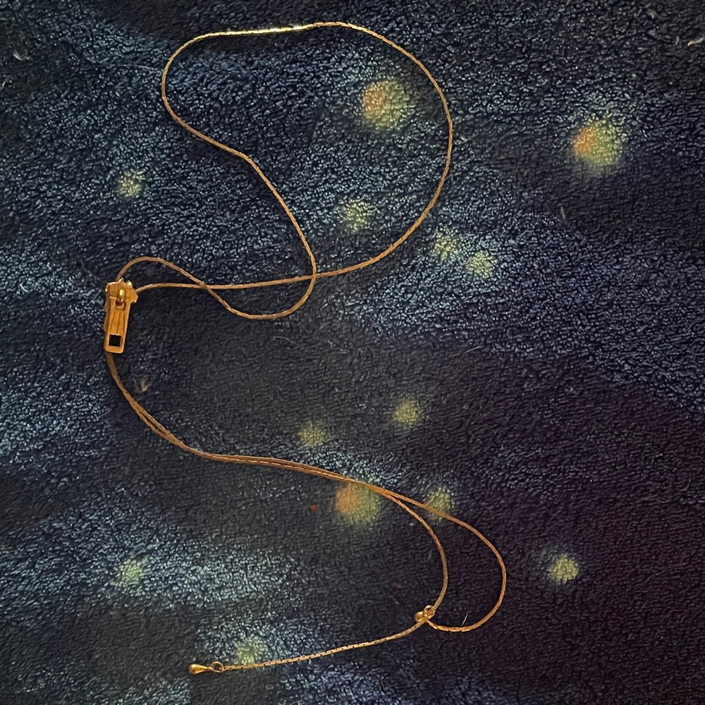 Vintage Gold Chain Necklace - Shiny Gold Tone - Picture 8 of 8